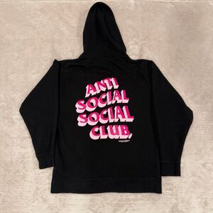 Anti Social Social Club × Period Correct Hooded Sweatshirt 'BIack’ Sz L